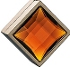 klips magnetyczny na lince kryształ kwadro amber