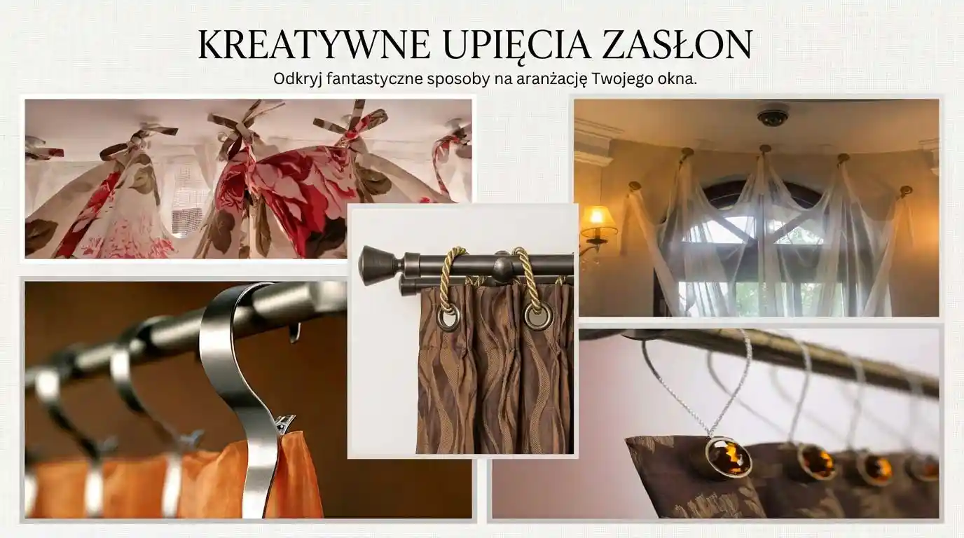 Kreatywne upięcia zasłon