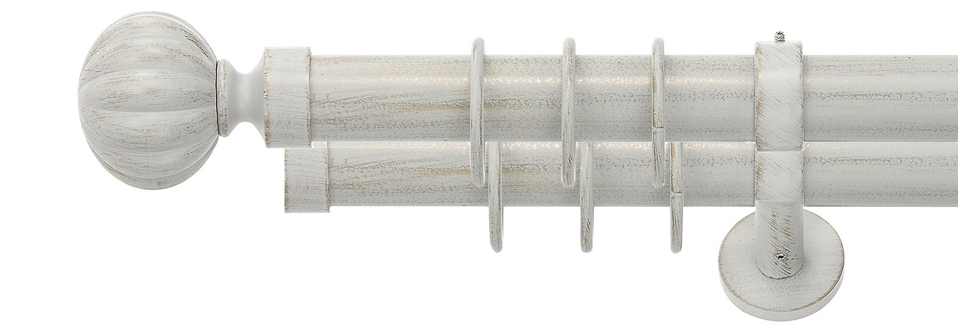 Klasyczny karnisz metalowy o średnicy 35 mm Lotus z kolekcji Residence