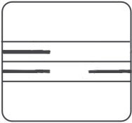 Karnisz panelowy 200 cm - 3 ekrany