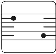 Karnisz panelowy Square Line trzy-torowy 300 cm - 6 ekranów