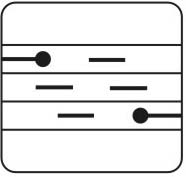 Karnisz panelowy Square Line trzy-torowy 300 cm - 6 ekranów