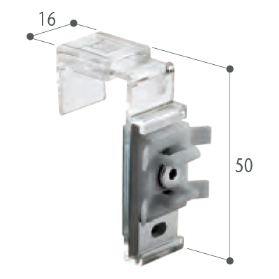 System rolety rzymskiej Lux sznurkowy - uchwyt bezinwazyjny na ramę okna 16-25 mm
